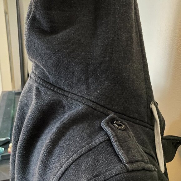 Vtg Hooded warm button gray coat jacket grey element - Picture 4 of 7